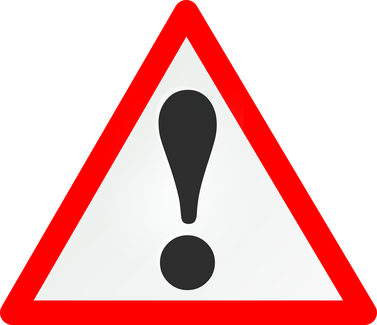 Caution warning sign